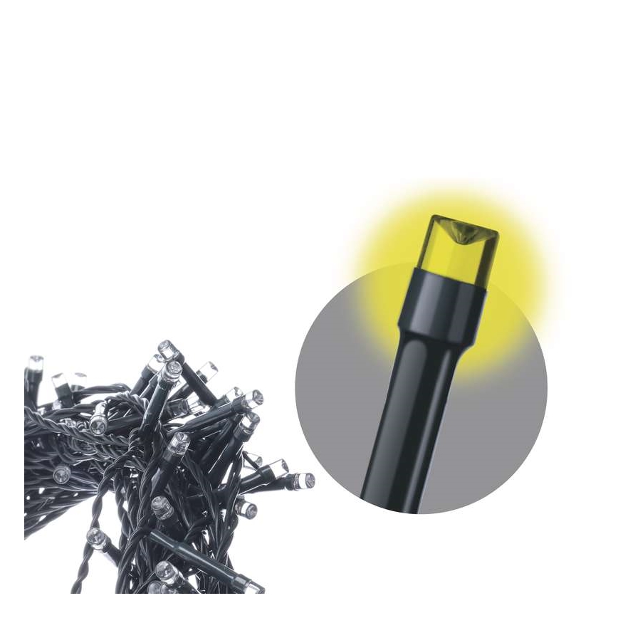 LED julkedja för utomhusbruk 80xLED/13m IP44 varm vit