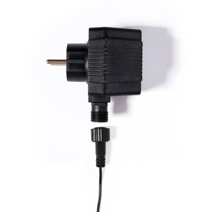 LED julkedja för utomhusbruk CONE FILAMENT 20xE10 19m genomskinlig/varm vit IP44, Made in the EU