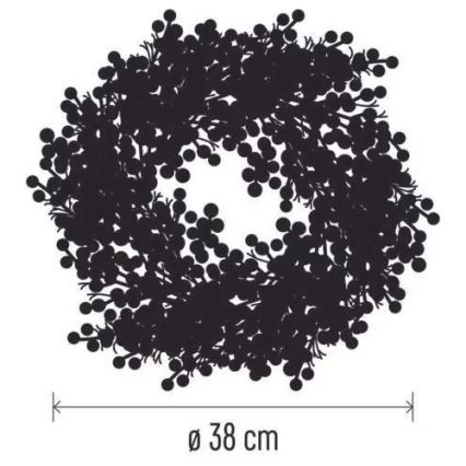 LED Julkrans 20xLED/3xAA varm vit