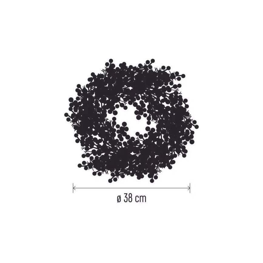 LED Julkrans 20xLED/3xAA varm vit