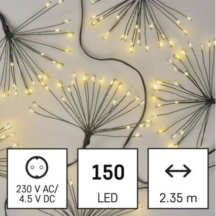 LED julkedja  150xLED/5,35m varm vit 