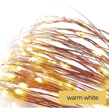 LED julkedja  20xLED/2,4m varm vit 