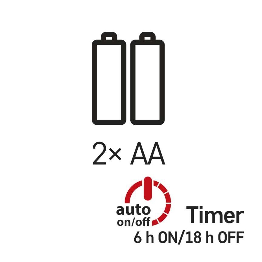 LED julkedja  20xLED/2,4m varm vit 