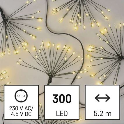 LED julkedja  300xLED/8,2m varm vit 
