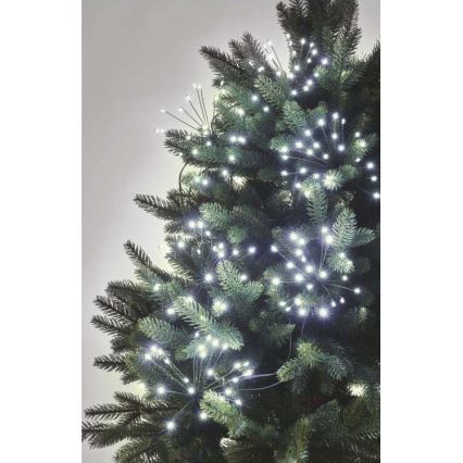 LED julkedja  450xLED/11m kall vit 