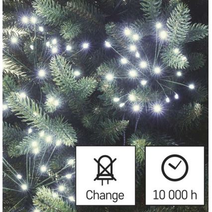 LED julkedja  450xLED/11m kall vit 