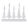 LED julljusstake LED/2xAA vit