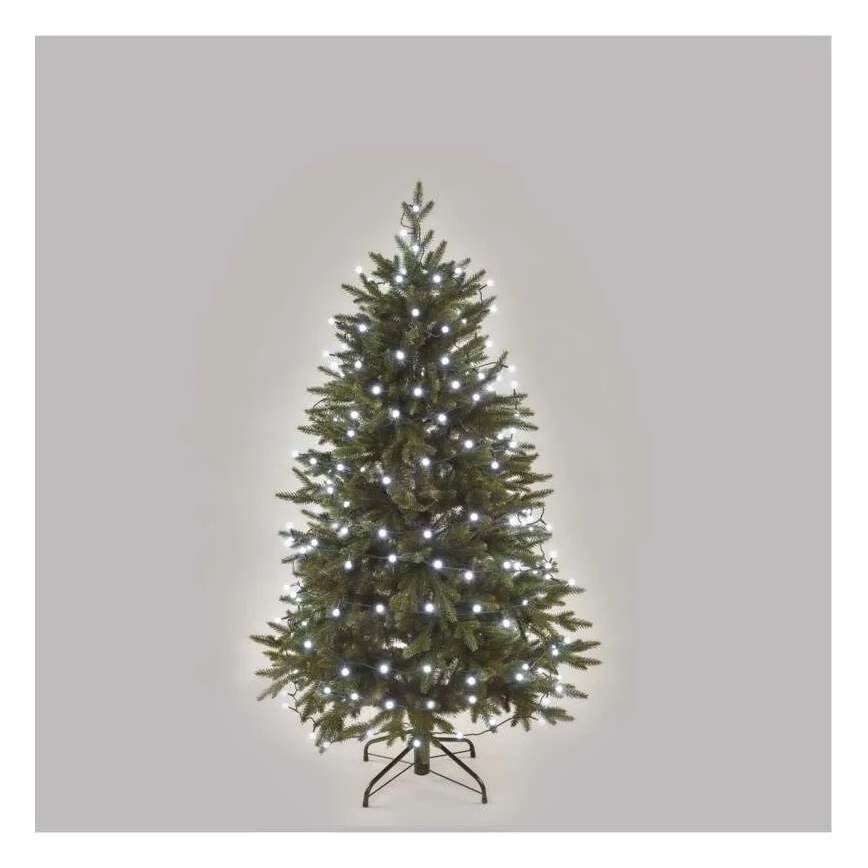 LED julslinga 200xLED/8 funktioner 20m IP44 kallvit
