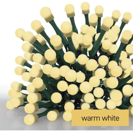 LED julslinga 200xLED/8 funktioner 20m IP44 varmvit