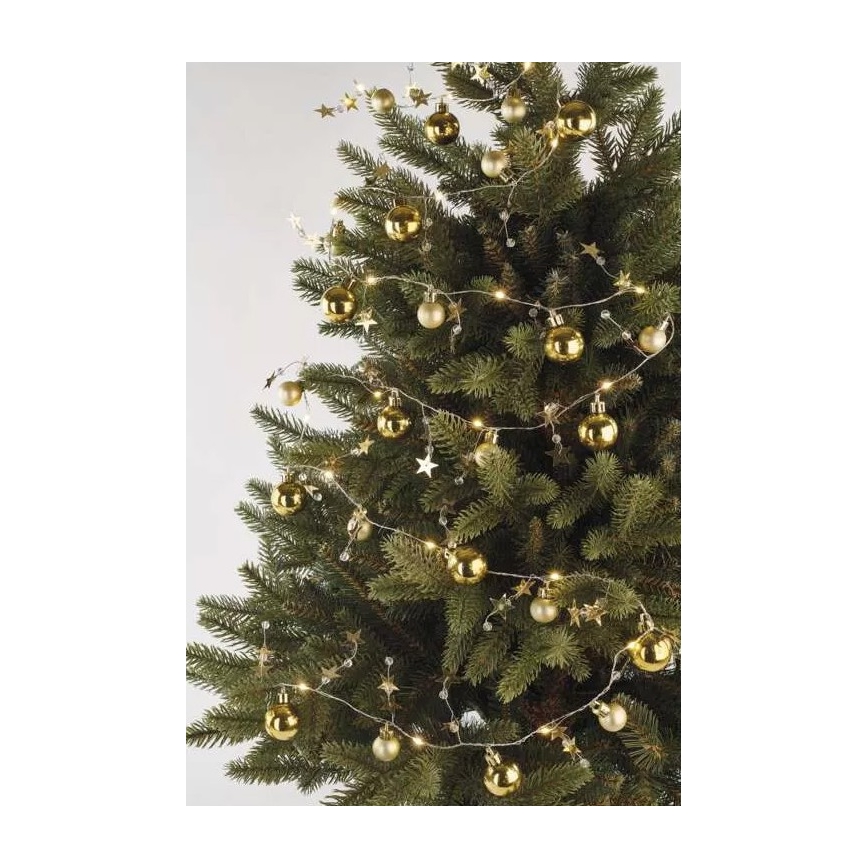 LED Julslinga 20xLED/2xAA 2,2 m varm vit