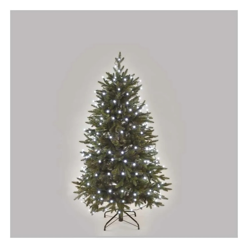 LED julslinga 300xLED/230V/8 funktioner 30m kallvit