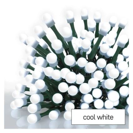 LED julslinga 300xLED/230V/8 funktioner 30m kallvit