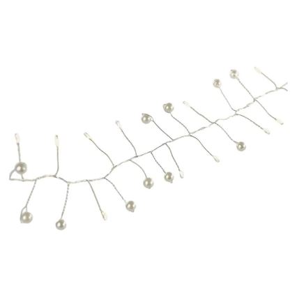 LED-julslinga 40xLED/3xAA 1,5 m varmvit