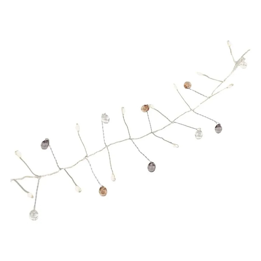 LED-julslinga 40xLED/3xAA 1,5 m varmvit