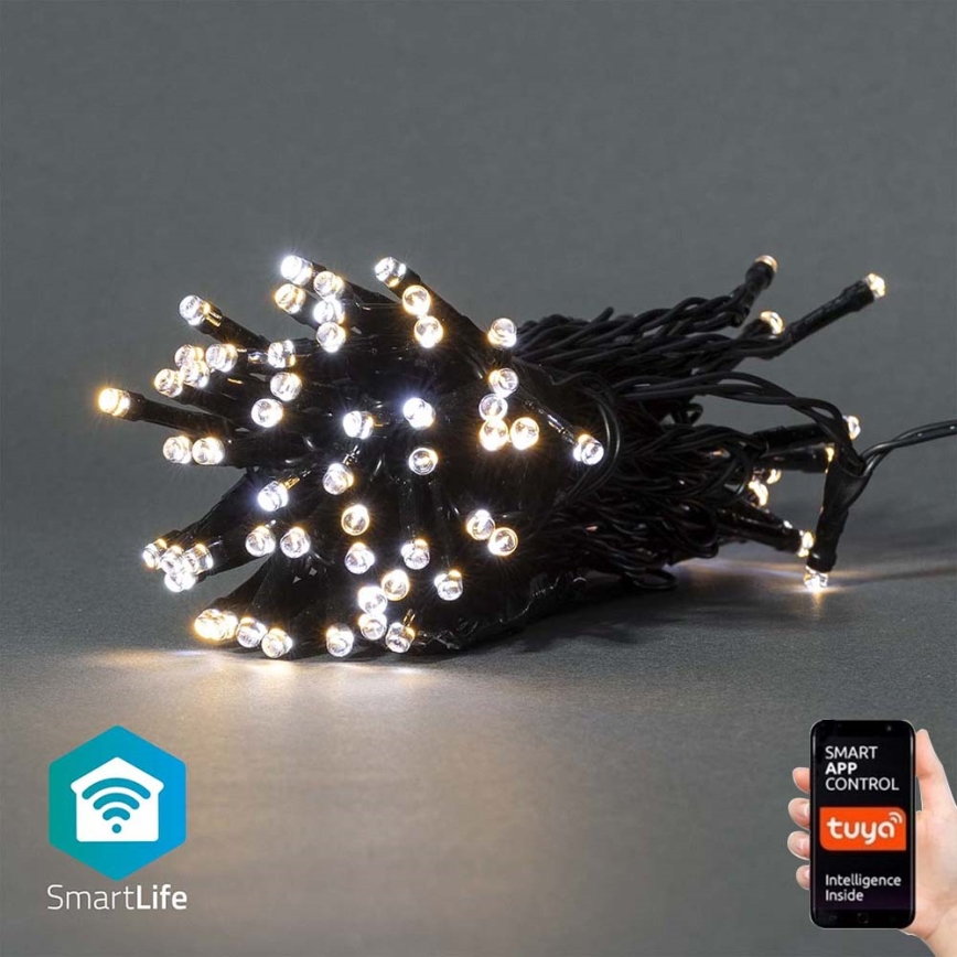 LED Julslinga 50xLED/8 funktioner 10m IP65 Wi-Fi Tuya