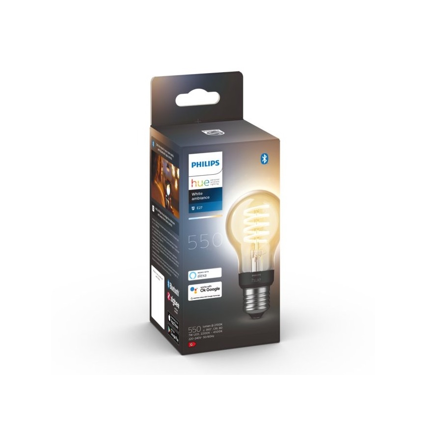 LED ljusreglerad glödlampa  Philips Hue WHITE AMBIANCE A60 E27/7W/230V 2200-4500K