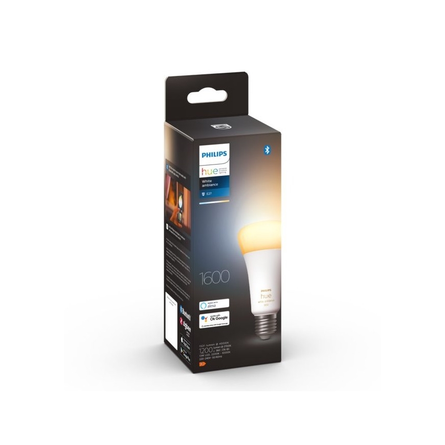 LED ljusreglerad glödlampa  Philips Hue WHITE AMBIANCE E27/13W/230V 2200-6500K