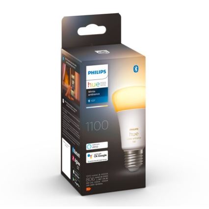 LED ljusreglerad glödlampa  Philips Hue WHITE AMBIANCE E27/8W/230V 2200-6500K