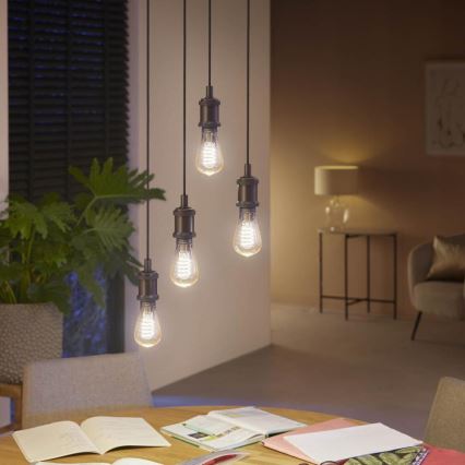 LED ljusreglerad glödlampa  Philips Hue WHITE AMBIANCE ST64 E27/7W/230V 2200-4500K