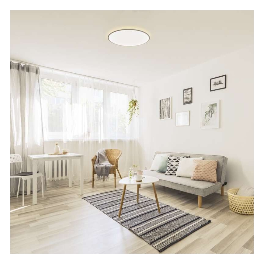 LED ljusreglerad taklampa  LED/24W/230V + fjärrkontroll  rund  2700K-6500K
