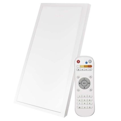 LED ljusreglerad taklampa  LED/25W/230V + fjärrkontroll  rektangel 2700K-6000K