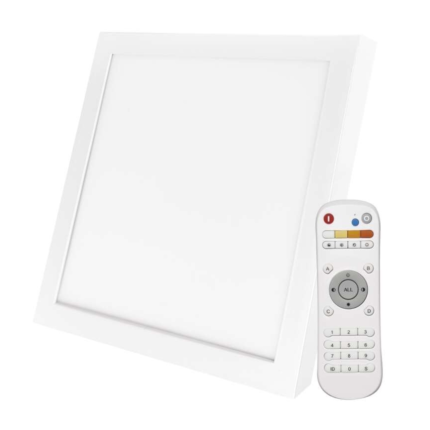 LED ljusreglerad taklampa  LED/40W/230V + fjärrkontroll  fyrkant  2700K-6000K