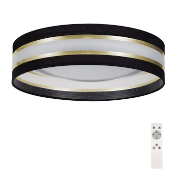 LED Justerbar ljusstyrka taklampa  SMART CORAL GOLD LED/24W/230V svart /gyllene  + Fjärrkontroll