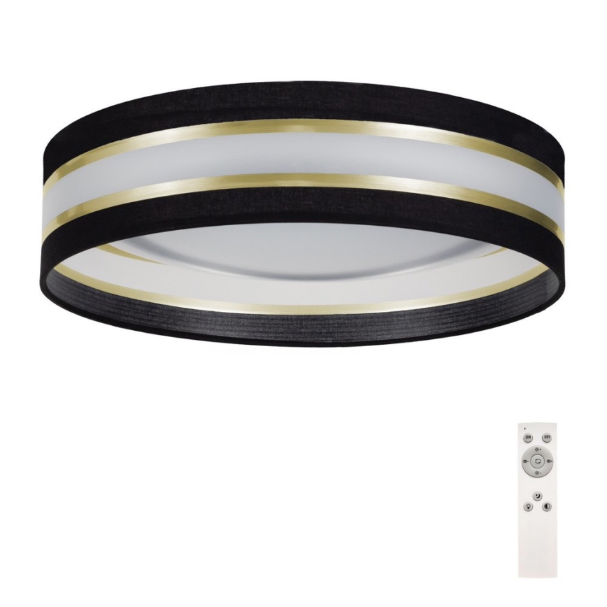 LED Justerbar ljusstyrka taklampa  SMART CORAL GOLD LED/24W/230V svart /gyllene  + Fjärrkontroll