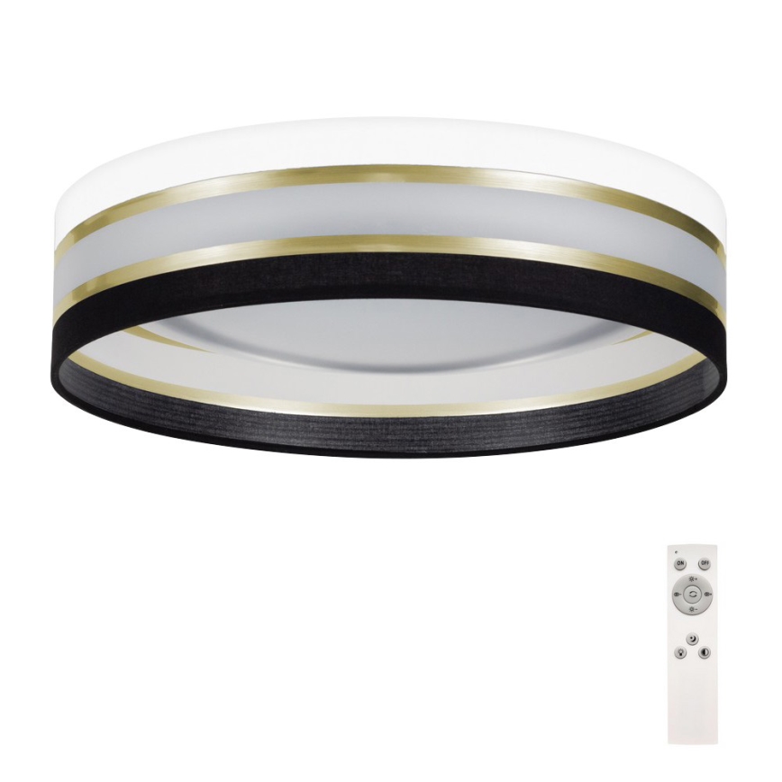 LED Justerbar ljusstyrka taklampa  SMART CORAL GOLD LED/24W/230V svart /vit  + Fjärrkontroll