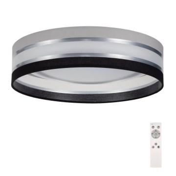 LED Justerbar ljusstyrka taklampa  SMART CORAL LED/24W/230V svart /grå + Fjärrkontroll
