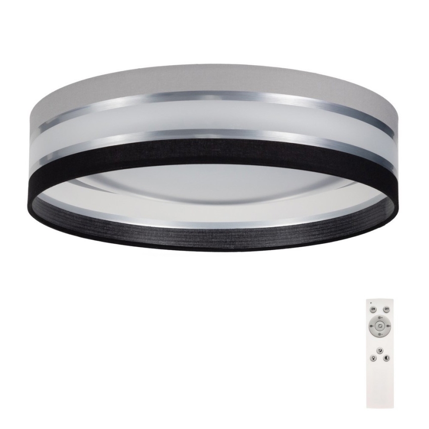 LED Justerbar ljusstyrka taklampa  SMART CORAL LED/24W/230V svart /grå + Fjärrkontroll