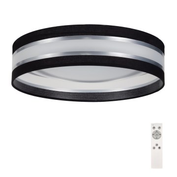 LED Justerbar ljusstyrka taklampa  SMART CORAL LED/24W/230V svart /silver + Fjärrkontroll