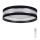 LED Justerbar ljusstyrka taklampa  SMART CORAL LED/24W/230V svart /silver + Fjärrkontroll