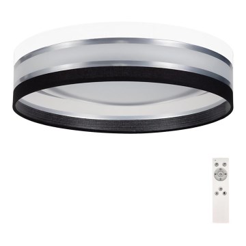 LED Justerbar ljusstyrka taklampa  SMART CORAL LED/24W/230V svart /vit  + Fjärrkontroll