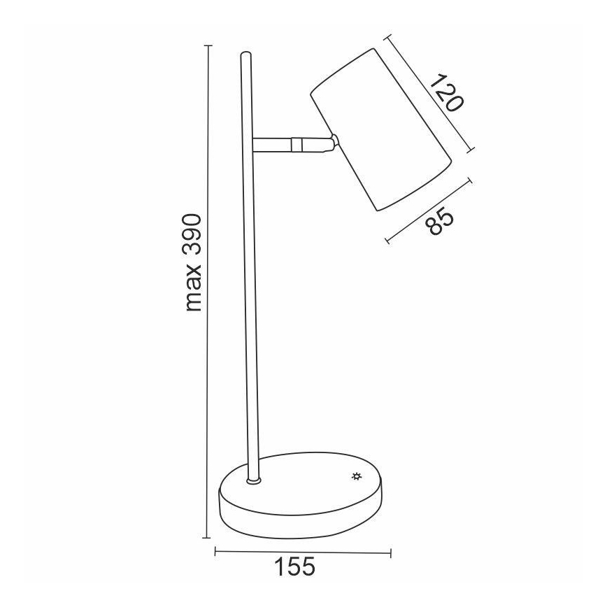 LED ljusreglerad touch bordslampa  ALICE LED/5W/230V vit