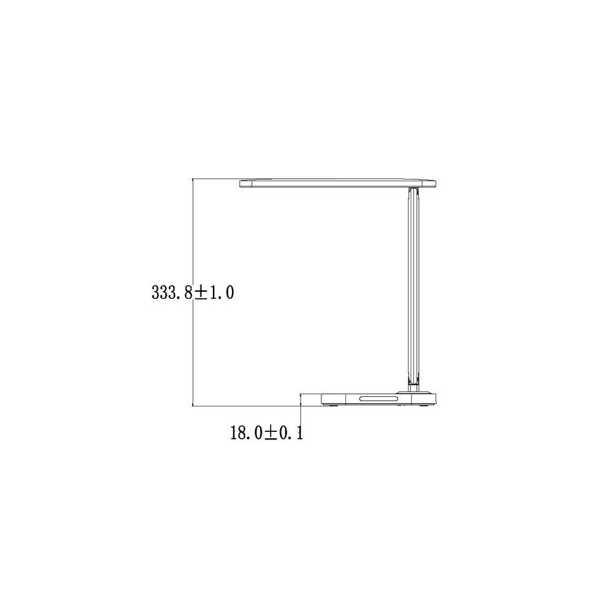 LED ljusreglerad touch bordslampa  med USB-anslutning KIARA LED/7W/230V vit 