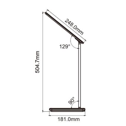 LED ljusreglerad touch bordslampa  med trådlös laddning  JOY LED/6W/230V + USB vit