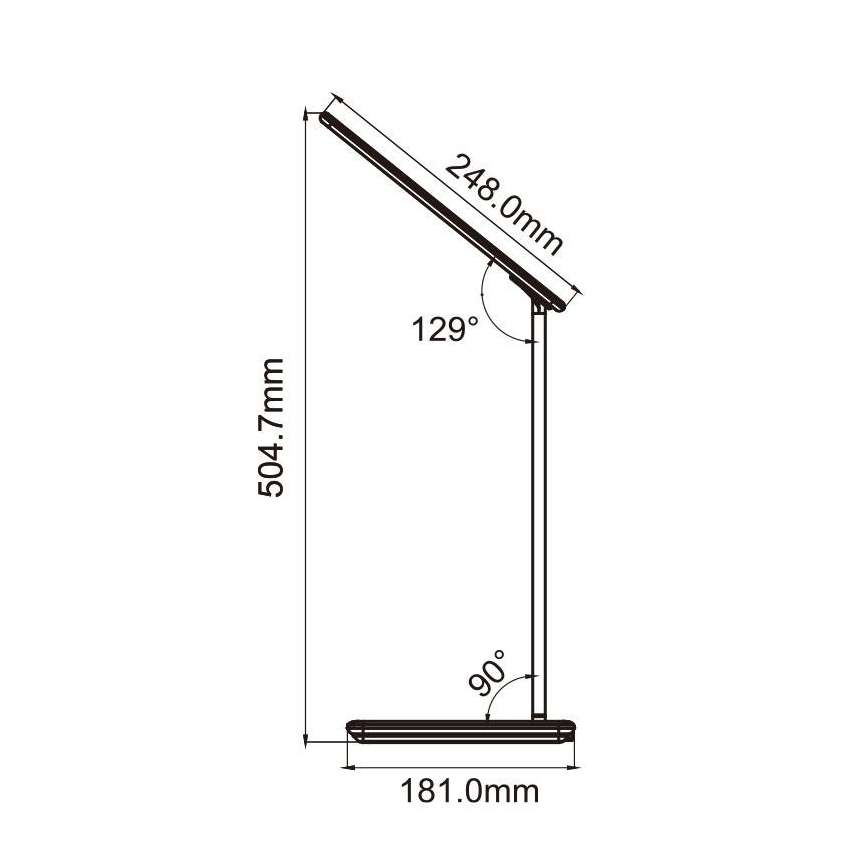 LED ljusreglerad touch bordslampa  med trådlös laddning  JOY LED/6W/230V + USB vit
