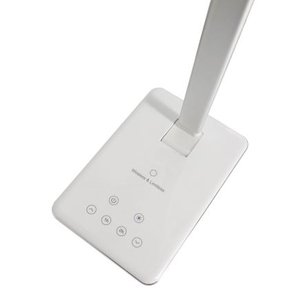 LED ljusreglerad touch bordslampa  med trådlös laddning  JOY LED/6W/230V + USB vit