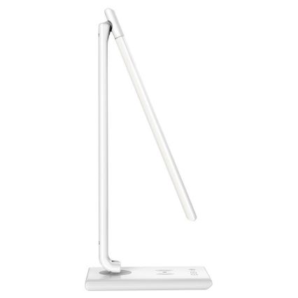 LED ljusreglerad touch bordslampa  med trådlös laddning  MEGGIE LED/8W/230V + USB