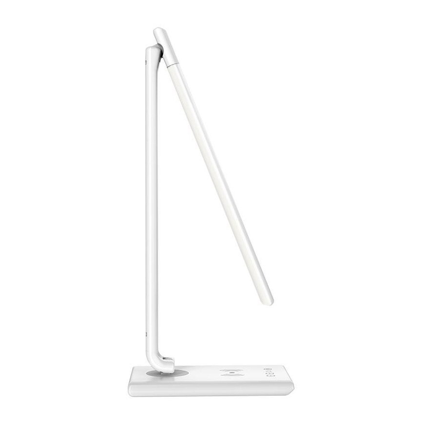 LED ljusreglerad touch bordslampa  med trådlös laddning  MEGGIE LED/8W/230V + USB