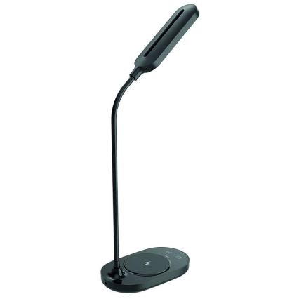 LED ljusreglerad touch bordslampa  med trådlös laddning  OCTAVIA LED/7W/230V svart 