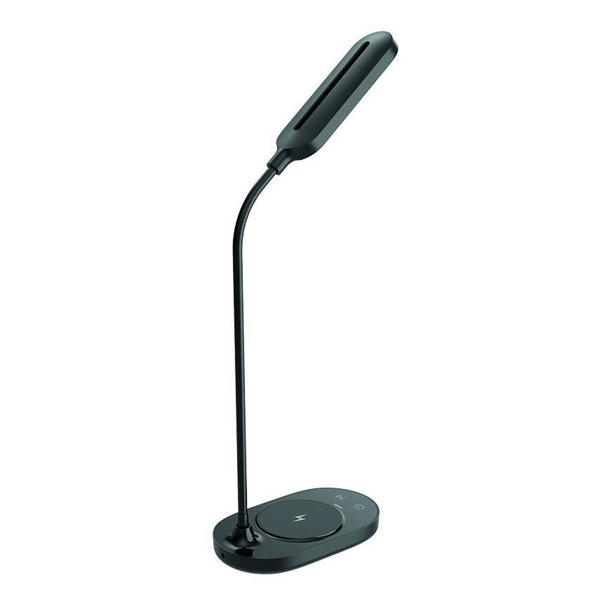 LED ljusreglerad touch bordslampa  med trådlös laddning  OCTAVIA LED/7W/230V svart 