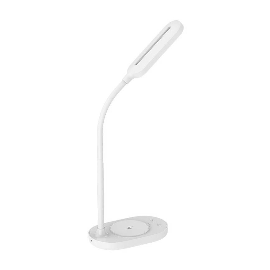 LED ljusreglerad touch bordslampa  med trådlös laddning  OCTAVIA LED/7W/230V vit 