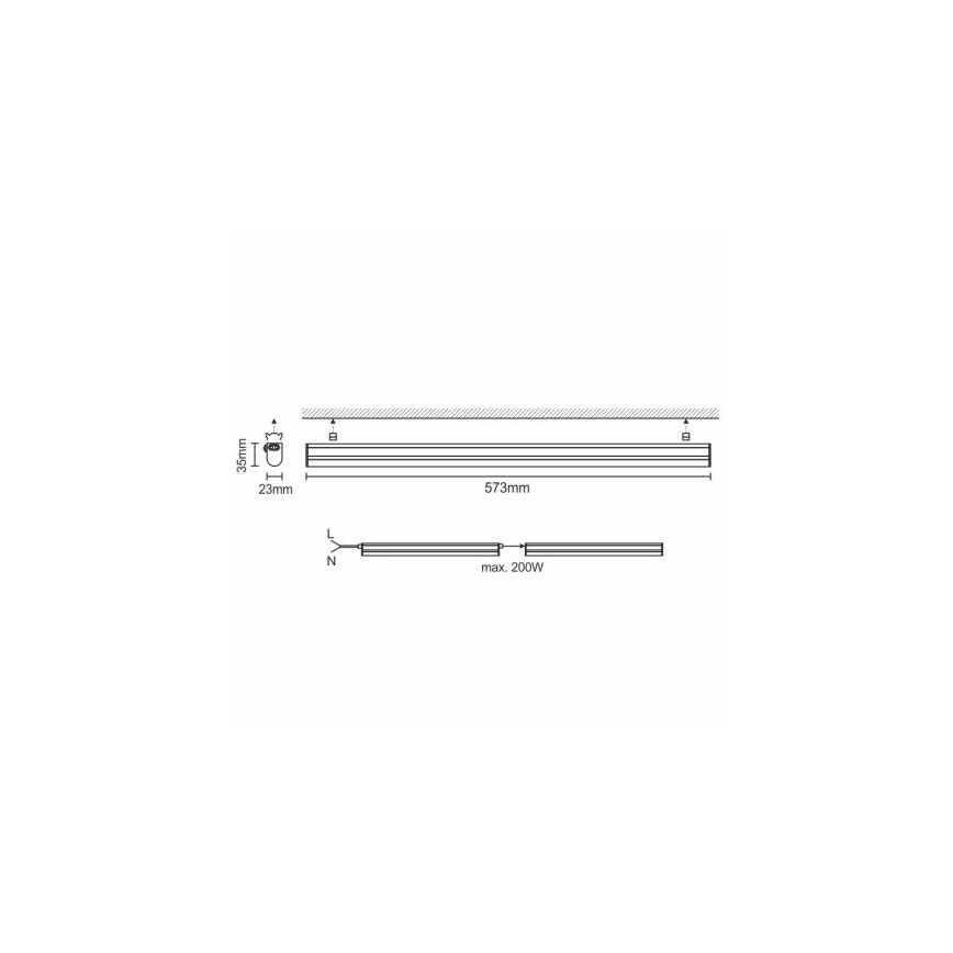LED köksbelysning bänk LED/9W/230V 4,000K