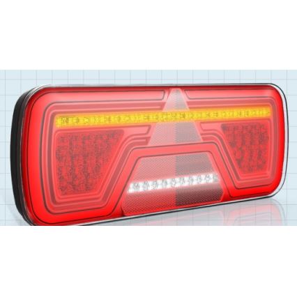 LED Kombinationslampa med dynamisk vridsignal LED/10-30V IP67 rätt