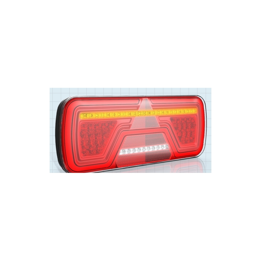LED Kombinationslampa med dynamisk vridsignal LED/10-30V IP67 rätt