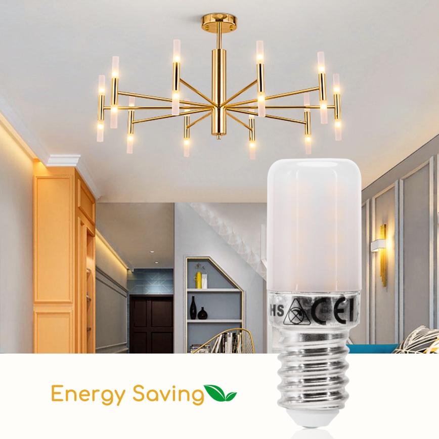 LED kylskåpsglödlampa T18 E14/3,5W/230V 3000K - Aigostar