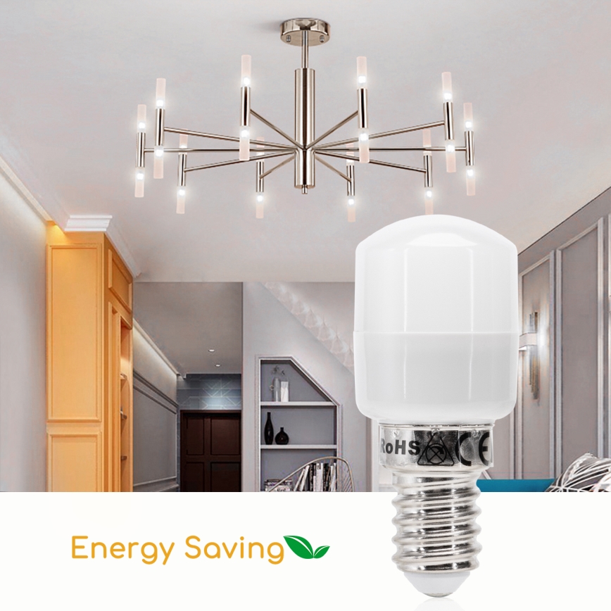 LED kylskåpsglödlampa T26 E14/2,5W/230V 6500K - Aigostar