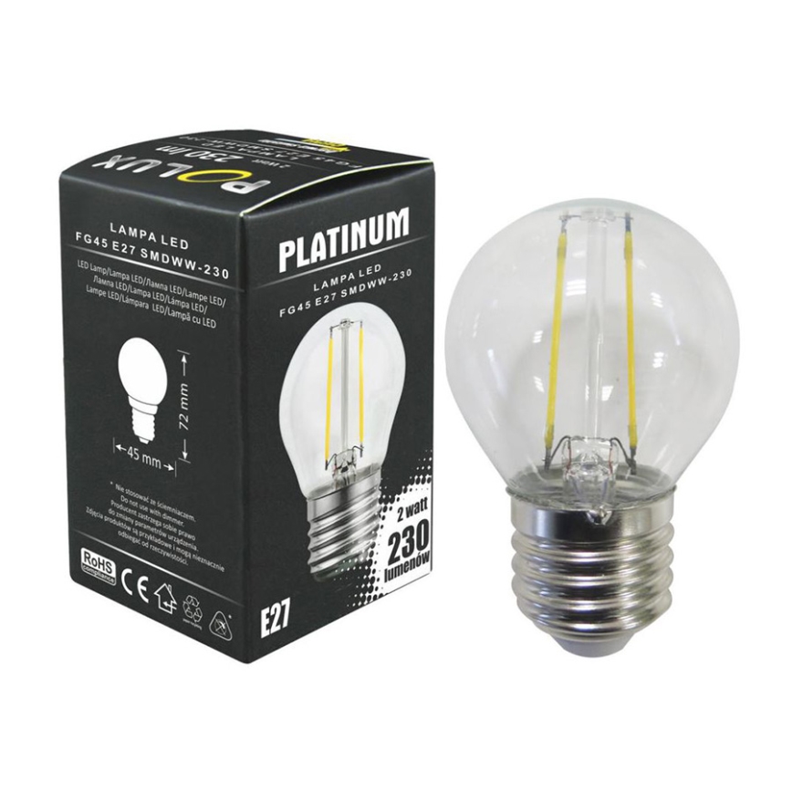 LED-lampa 1xE27/2.5W/230V 3000K
